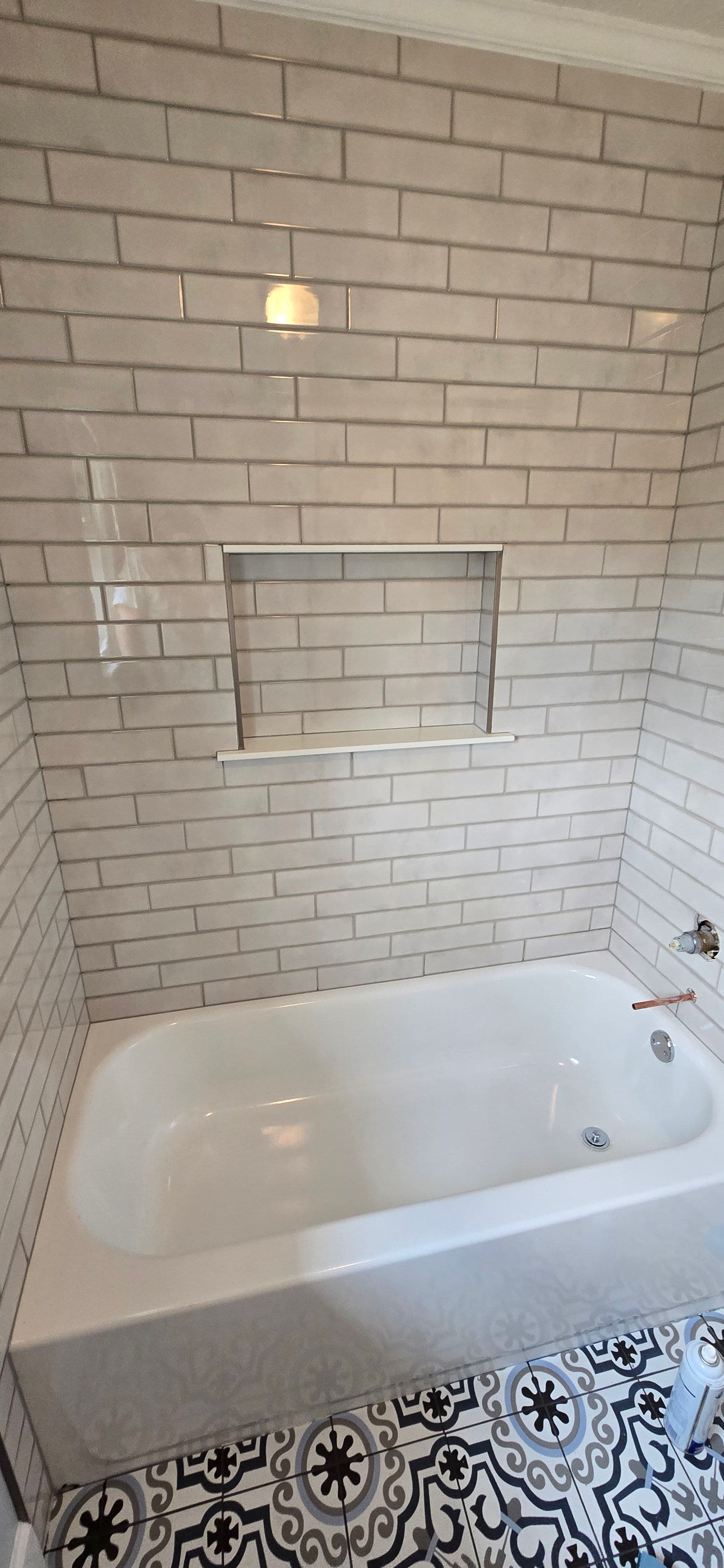 Gallery photos for Bathroom Upgrade with Patterned Tiles: Image #3